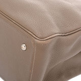 HERMES エルメス ヴィクトリア カバス 35 エトゥープ □K刻印(2007年頃) レディース トリヨンクレマンス ハンドバッグ Bランク 中古 銀蔵