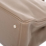 HERMES エルメス ヴィクトリア カバス 35 エトゥープ □K刻印(2007年頃) レディース トリヨンクレマンス ハンドバッグ Bランク 中古 銀蔵