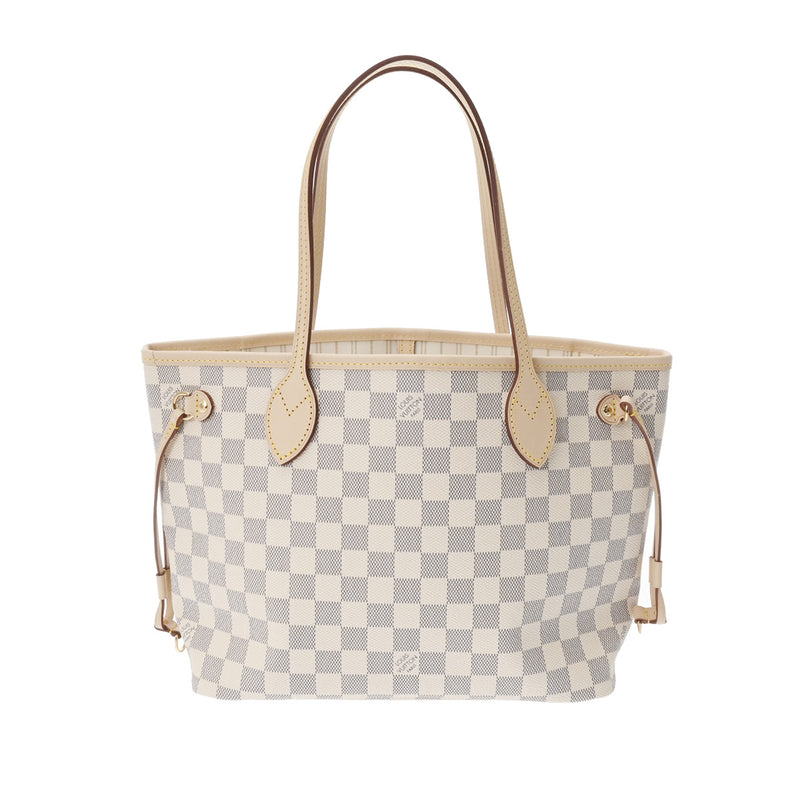 LOUIS VUITTON ルイヴィトン ダミエアズール ネヴァーフル PM ホワイト N40605 レディース ダミエアズールキャンバス ハンドバッグ 新品 銀蔵