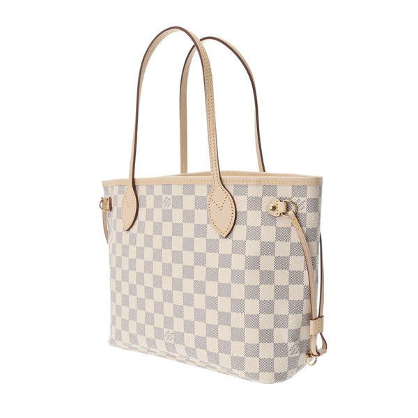 LOUIS VUITTON ルイヴィトン ダミエアズール ネヴァーフル PM ホワイト N40605 レディース ダミエアズールキャンバス ハンドバッグ 新品 銀蔵