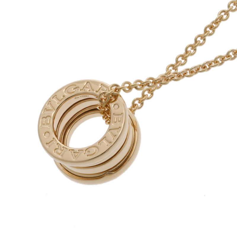 BVLGARI ブルガリ B-ZERO1 新型チェーン 352814 レディース K18イエローゴールド ネックレス Aランク 中古 銀蔵