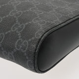 GUCCI グッチ GGスプリーム メッセンジャーバッグ ブラック 474137 メンズ PVC レザー ショルダーバッグ Aランク 中古 銀蔵