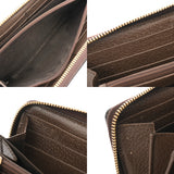GUCCI グッチ オフィディア GG ジップアップアラウンドウォレット グレー/ブラウン 523154 レディース GGスプリームキャンバス 長財布 Aランク 中古 銀蔵