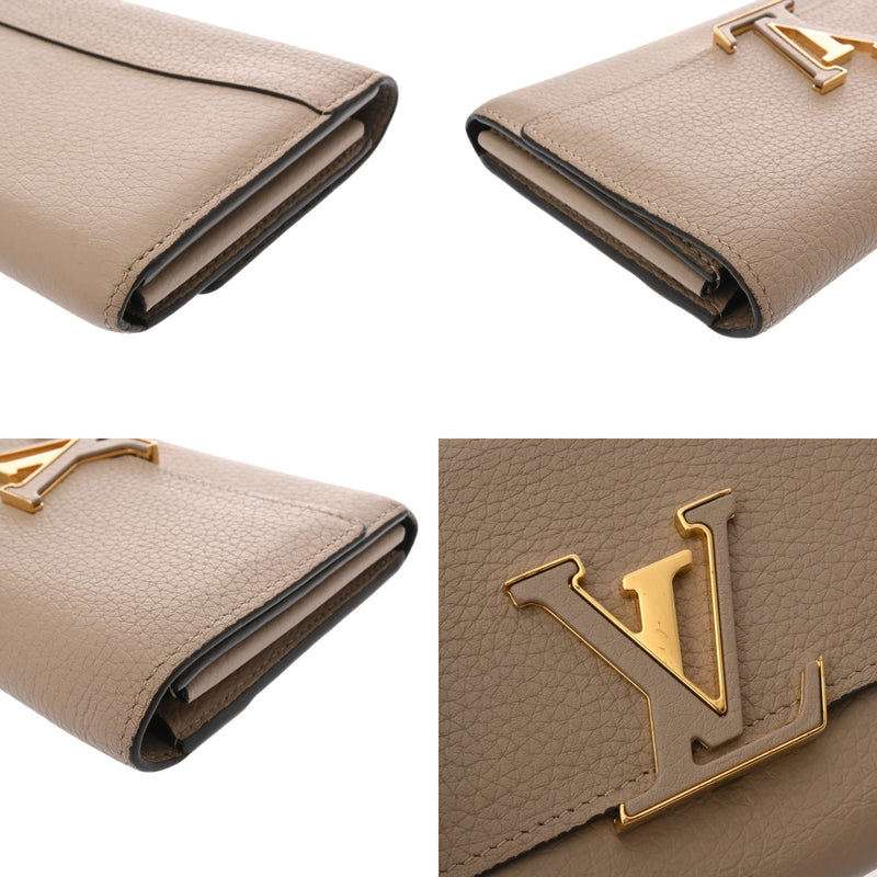 LOUIS VUITTON ルイヴィトン ポルトフォイユ カプシーヌ ガレ M61249 レディース トリヨンレザー 長財布 Bランク 中古 銀蔵