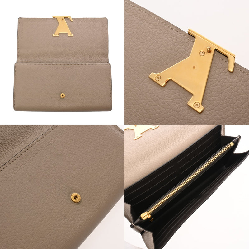 LOUIS VUITTON ルイヴィトン ポルトフォイユ カプシーヌ ガレ M61249 レディース トリヨンレザー 長財布 Bランク 中古 銀蔵