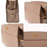 PRADA プラダ エスプラナード ショルダーバッグ ベージュ レディース サフィアーノレザー ショルダーバッグ Bランク 中古 銀蔵