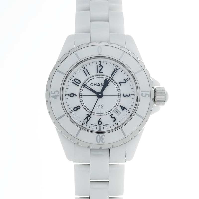 シャネル J12 33mm H0968 ホワイト レディース 腕時計 クォーツ 中古 銀蔵