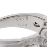 no brand ノーブランド ダイヤ 0.552ct LY-VVS2 ダイヤ1.03ct  PT900 14.5号 レディース Pt900プラチナ リング・指輪 Aランク 中古 銀蔵