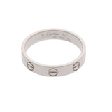 CARTIER カルティエ ミニラブリング #52 12号 レディース K18ホワイトゴールド WG リング・指輪 Aランク 中古 銀蔵