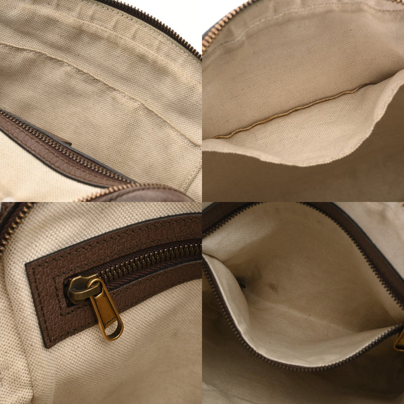 GUCCI グッチ GGスプリーム スモールメッセンジャーバッグ ベージュ ブラウン 520981 ユニセックス PVC ショルダーバッグ ABランク 中古 銀蔵