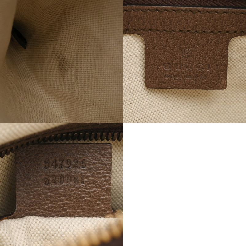 GUCCI グッチ GGスプリーム スモールメッセンジャーバッグ ベージュ ブラウン 520981 ユニセックス PVC ショルダーバッグ ABランク 中古 銀蔵