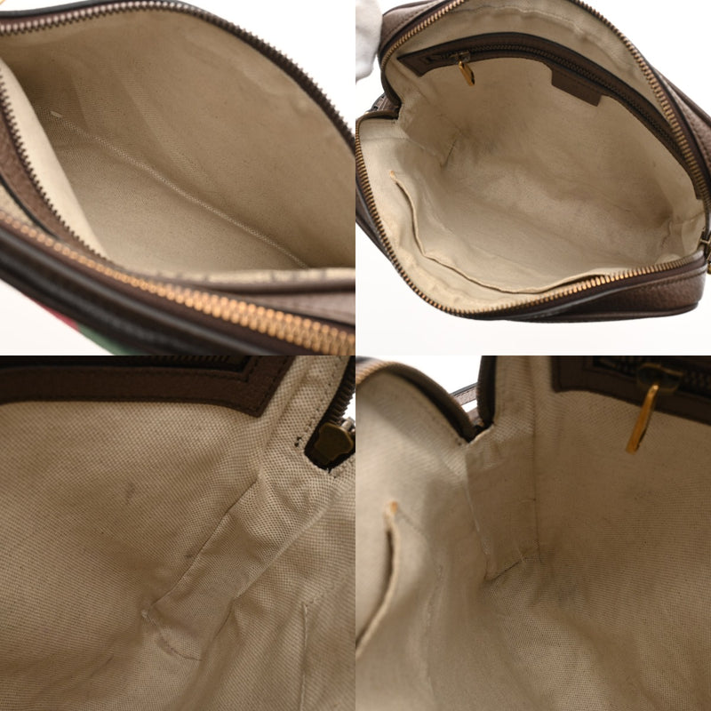 GUCCI グッチ GGスプリーム スモールメッセンジャーバッグ ベージュ ブラウン 520981 ユニセックス PVC ショルダーバッグ ABランク 中古 銀蔵