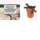 HERMES エルメス ツイリー LES VOITURESA NOUVELLE グリーン/ベージュ レディース シルク100％ スカーフ ABランク 中古 銀蔵