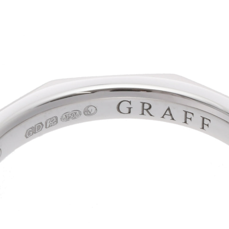 GRAFF グラフ ローレンス シグネチャー 6号 レディース K18ホワイトゴールド WG リング・指輪 Aランク 中古 銀蔵