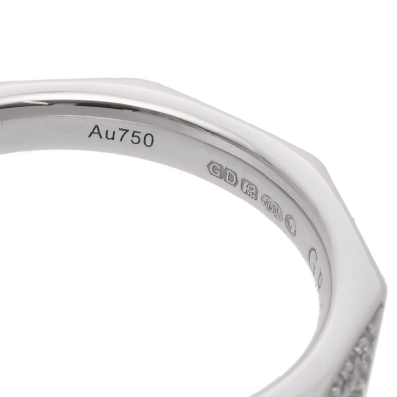GRAFF グラフ ローレンス シグネチャー 6号 レディース K18ホワイトゴールド WG リング・指輪 Aランク 中古 銀蔵