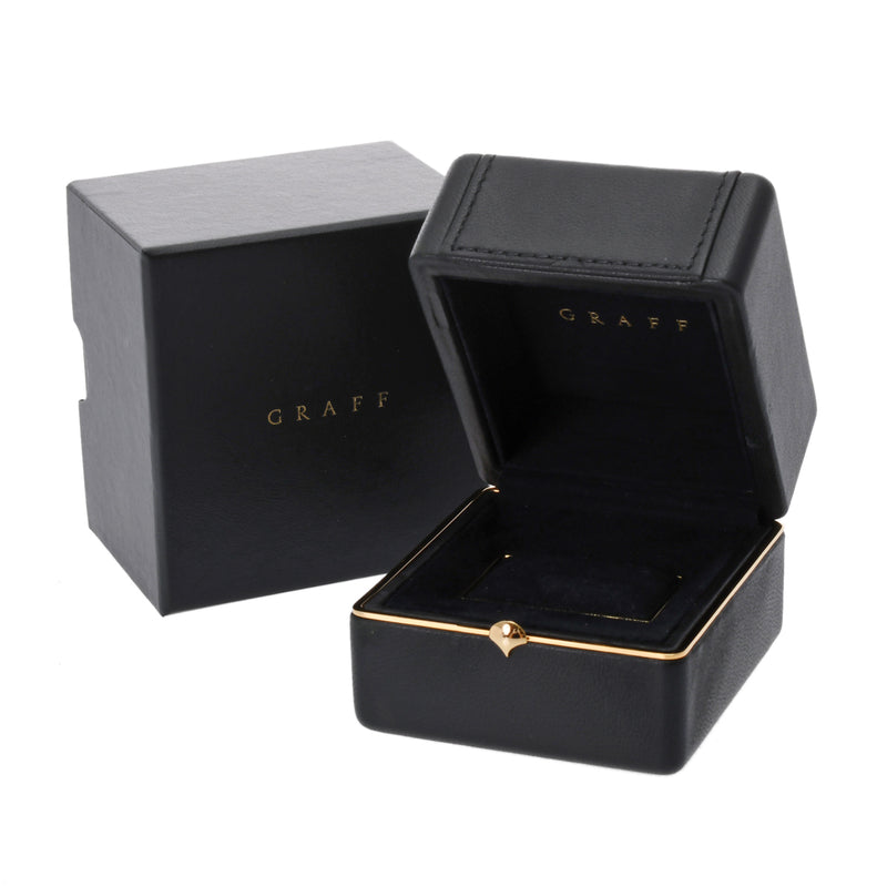 GRAFF グラフ ローレンス シグネチャー 6号 レディース K18ホワイトゴールド WG リング・指輪 Aランク 中古 銀蔵