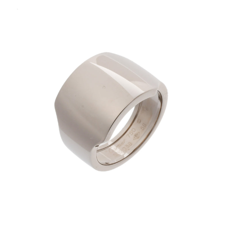 CARTIER カルティエ サントスデュモンリング #58 18号 ユニセックス K18ホワイトゴールド WG リング・指輪 Aランク 中古 銀蔵