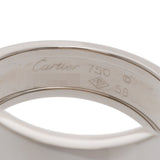 CARTIER カルティエ サントスデュモンリング #58 18号 ユニセックス K18ホワイトゴールド WG リング・指輪 Aランク 中古 銀蔵