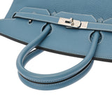 HERMES エルメス バーキン 35 ブルージーン □F刻印(2002年頃) ユニセックス トリヨンクレマンス ハンドバッグ Bランク 中古 銀蔵