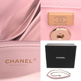 CHANEL シャネル マトラッセ トップハンドル XS 2WAY ピンク A92990 レディース キャビアスキン ハンドバッグ 新同 中古 銀蔵