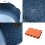 HERMES エルメス カルヴィ アズール D刻印(2019年頃) ユニセックス エプソン カードケース Aランク 中古 銀蔵