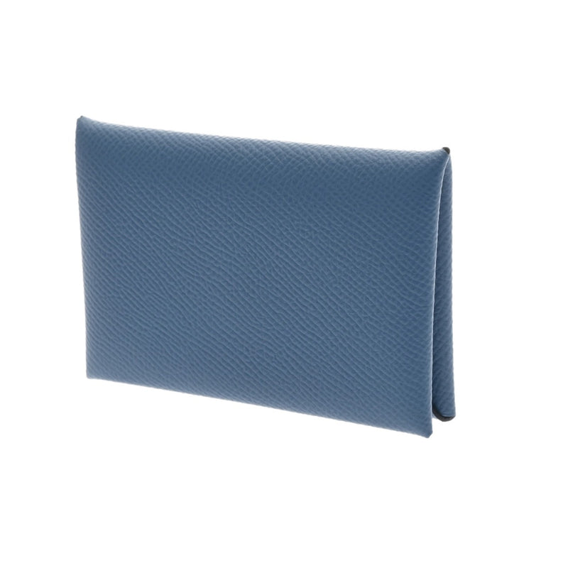 HERMES エルメス カルヴィ アズール D刻印(2019年頃) ユニセックス エプソン カードケース Aランク 中古 銀蔵