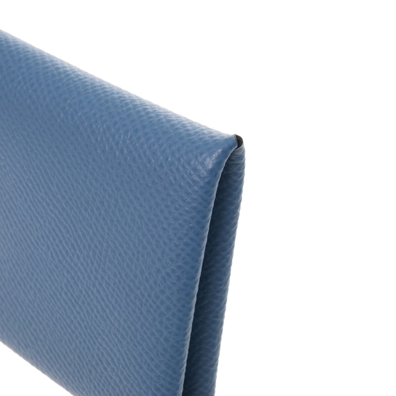 HERMES エルメス カルヴィ アズール D刻印(2019年頃) ユニセックス エプソン カードケース Aランク 中古 銀蔵