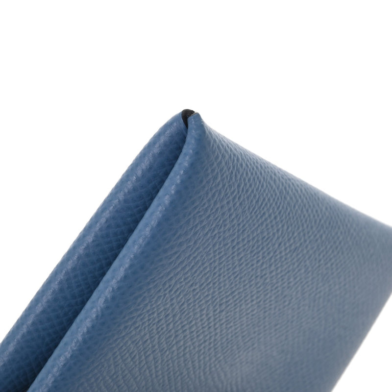 HERMES エルメス カルヴィ アズール D刻印(2019年頃) ユニセックス エプソン カードケース Aランク 中古 銀蔵