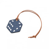 HERMES エルメス キーホルダーチャーム ダイスモチーフ ブルーブライトン ユニセックス スイフト キーホルダー Aランク 中古 銀蔵