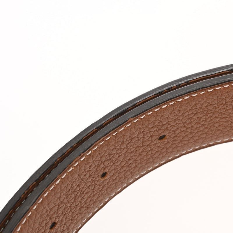 HERMES エルメス オスカー セリエ サイズ90 ブラック/ゴールド A刻印(2017年頃) メンズ ヴォースイフト/トゴ ベルト Aランク 中古 銀蔵