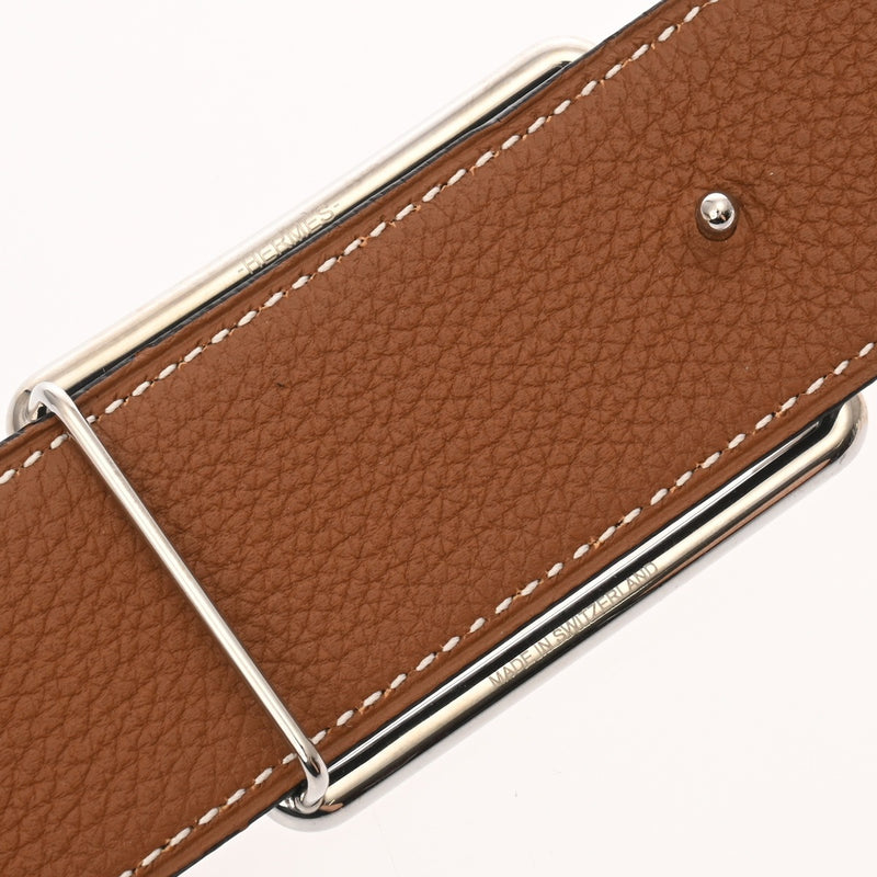 HERMES エルメス オスカー セリエ サイズ90 ブラック/ゴールド A刻印(2017年頃) メンズ ヴォースイフト/トゴ ベルト Aランク 中古 銀蔵