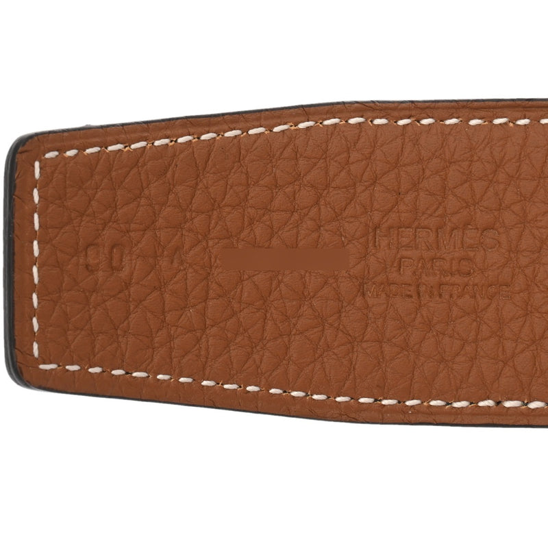 HERMES エルメス オスカー セリエ サイズ90 ブラック/ゴールド A刻印(2017年頃) メンズ ヴォースイフト/トゴ ベルト Aランク 中古 銀蔵