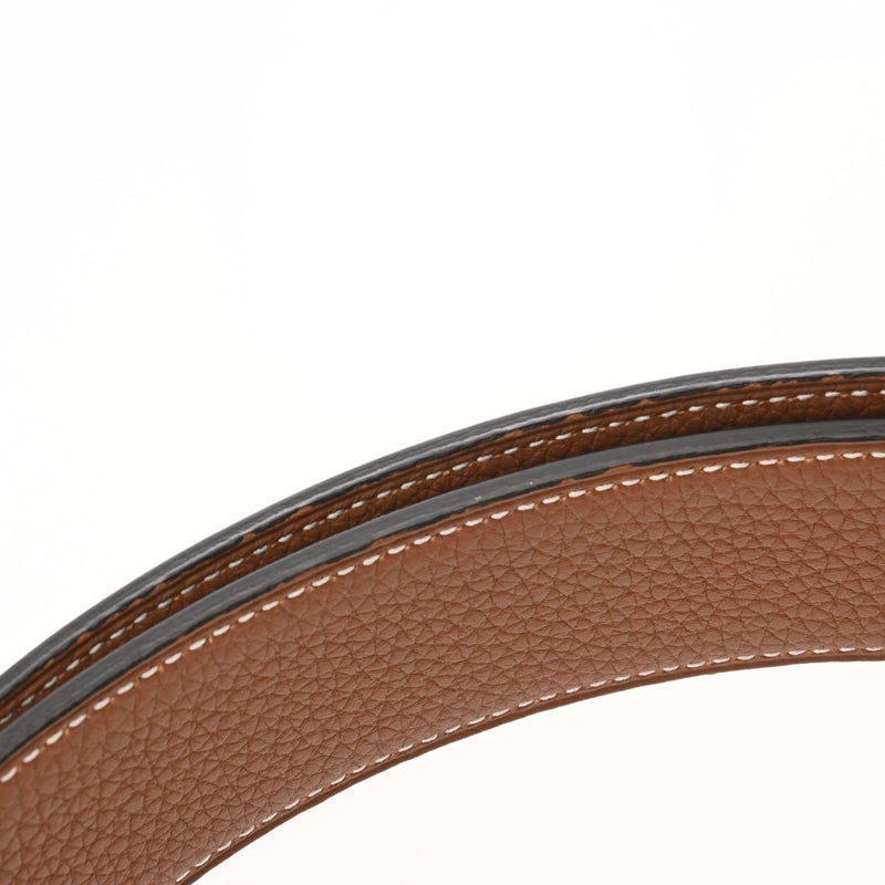 HERMES エルメス オスカー セリエ サイズ90 ブラック/ゴールド A刻印(2017年頃) メンズ ヴォースイフト/トゴ ベルト Aランク 中古 銀蔵