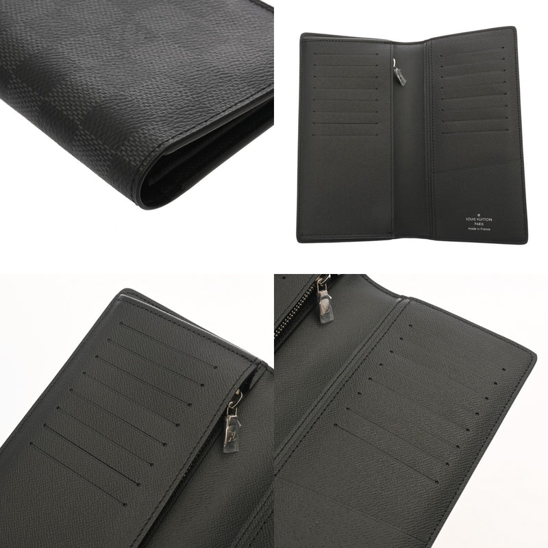 LOUIS VUITTON ルイヴィトン ダミエグラフィット ポルトフォイユ ブラザ ブラック N62665 メンズ ダミエグラフィットキャンバス 長財布 未使用 銀蔵
