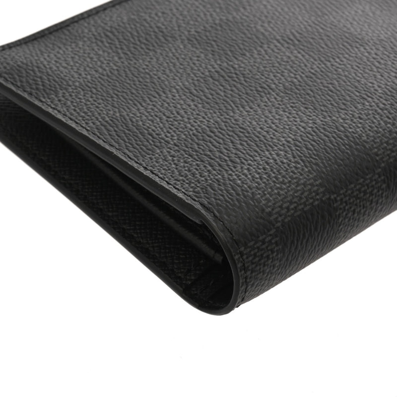 LOUIS VUITTON ルイヴィトン ダミエグラフィット ポルトフォイユ ブラザ ブラック N62665 メンズ ダミエグラフィットキャンバス 長財布 未使用 銀蔵