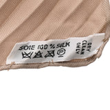 HERMES エルメス プリーツスカーフ カレ90 ベージュ レディース シルク100％ スカーフ Aランク 中古 銀蔵