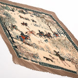 HERMES エルメス プリーツスカーフ カレ90 ベージュ レディース シルク100％ スカーフ Aランク 中古 銀蔵