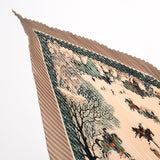 HERMES エルメス プリーツスカーフ カレ90 ベージュ レディース シルク100％ スカーフ Aランク 中古 銀蔵