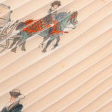 HERMES エルメス プリーツスカーフ カレ90 ベージュ レディース シルク100％ スカーフ Aランク 中古 銀蔵