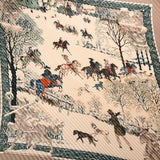 HERMES エルメス プリーツスカーフ カレ90 ベージュ レディース シルク100％ スカーフ Aランク 中古 銀蔵