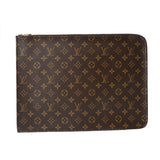 LOUIS VUITTON ルイヴィトン モノグラム ポッシュドキュマン ブラウン M53400 ユニセックス モノグラムキャンバス クラッチバッグ Bランク 中古 銀蔵