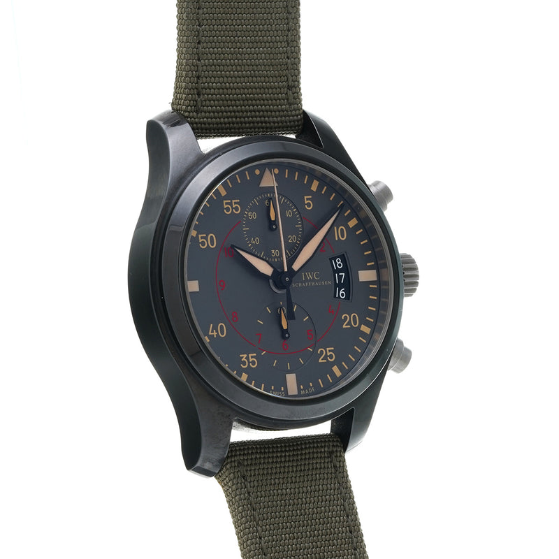 IWC パイロットウォッチ クロノグラフ トップガン ミラマー IW388002 グレー メンズ 腕時計 自動巻き 中古 銀蔵