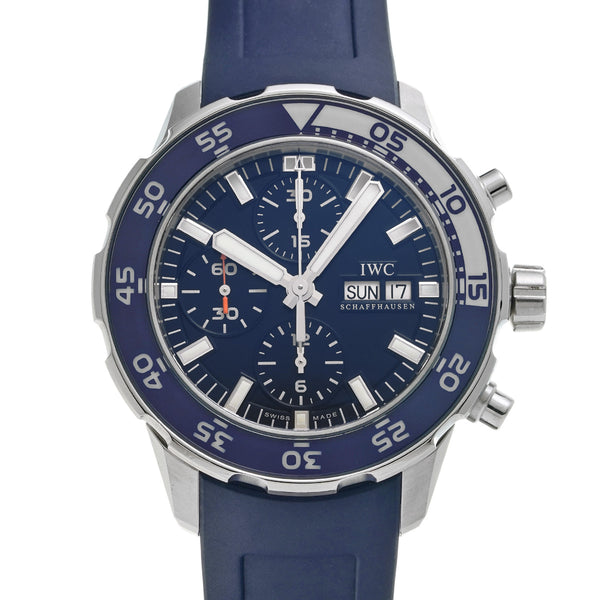 IWC アクアタイマー クロノ IW376711 ブルー メンズ 腕時計 自動巻き 中古 銀蔵