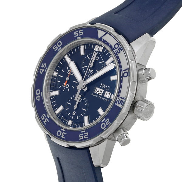 IWC アクアタイマー クロノ IW376711 ブルー メンズ 腕時計 自動巻き 中古 銀蔵