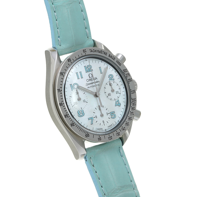 オメガ スピードマスター クロノグラフ 3802.70.56 ホワイトシェル メンズ 腕時計 自動巻き 中古 銀蔵