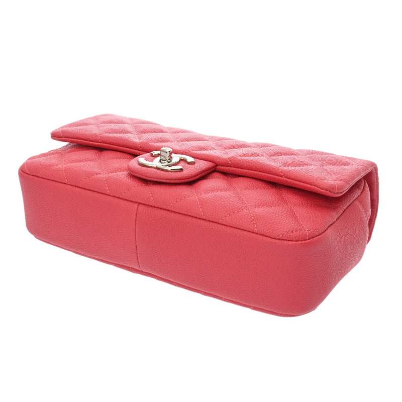 CHANEL シャネル チェーンショルダー ピンク レディース ソフトキャビアスキン ショルダーバッグ ABランク 中古 銀蔵