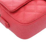 CHANEL シャネル チェーンショルダー ピンク レディース ソフトキャビアスキン ショルダーバッグ ABランク 中古 銀蔵