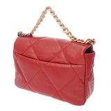 CHANEL シャネル シャネル19 チェーンショルダー レッド AS1160 レディース ラムスキン ショルダーバッグ Aランク 中古 銀蔵