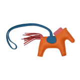 HERMES エルメス ロデオ PM バッグチャーム ジョーヌドール/ブルーザンジバル/ピンク系 A刻印(2017年頃) ユニセックス アニョーミロ チャーム Bランク 中古 銀蔵