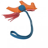 HERMES エルメス ロデオ PM バッグチャーム ジョーヌドール/ブルーザンジバル/ピンク系 A刻印(2017年頃) ユニセックス アニョーミロ チャーム Bランク 中古 銀蔵